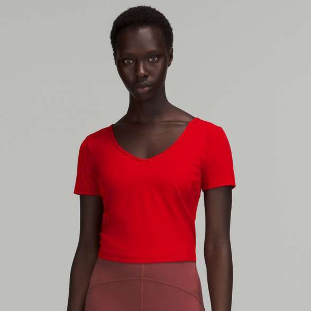 Lululemon Align T-Shirt DARK RED SIZE 8
